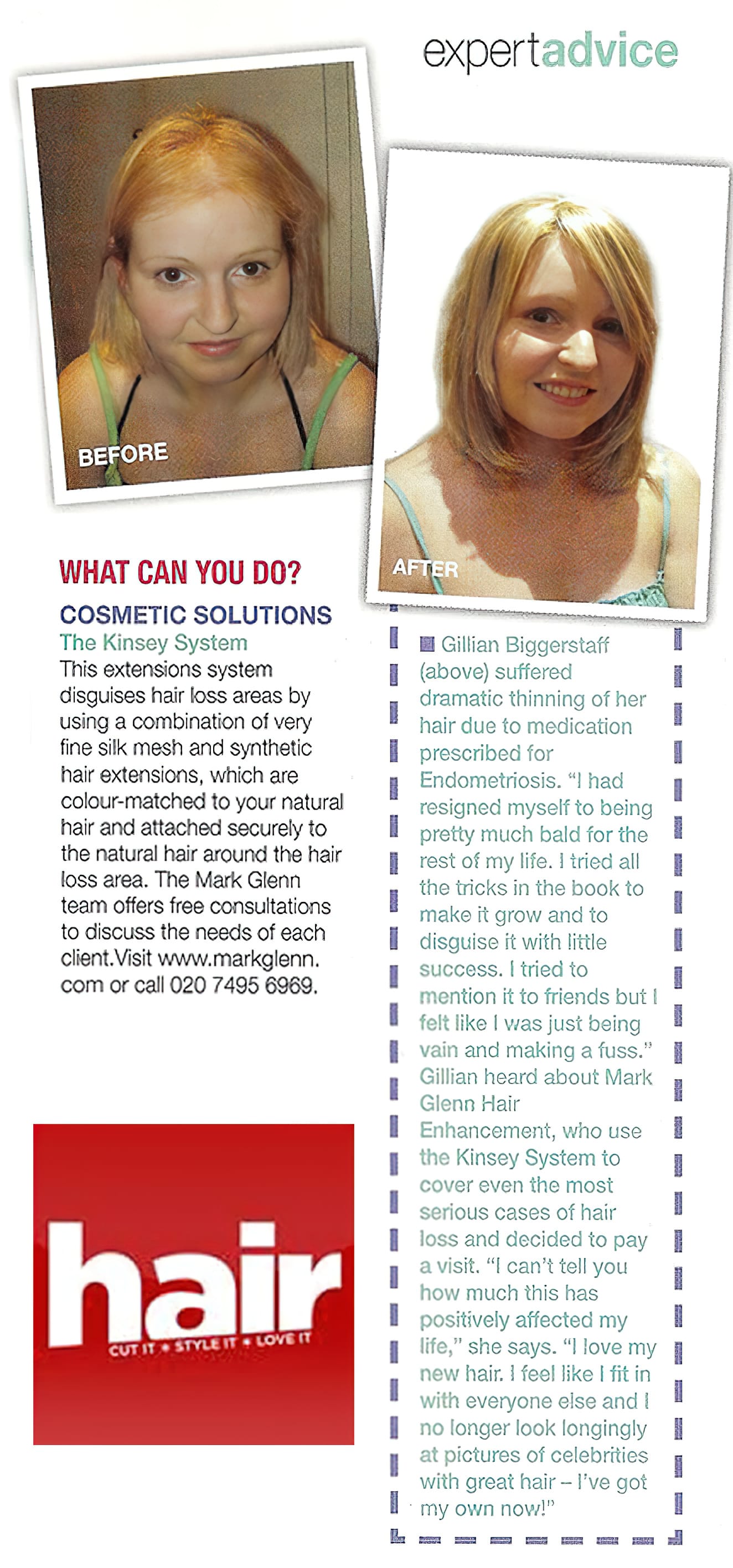 Hair Magazine - 'Coping with female hair loss