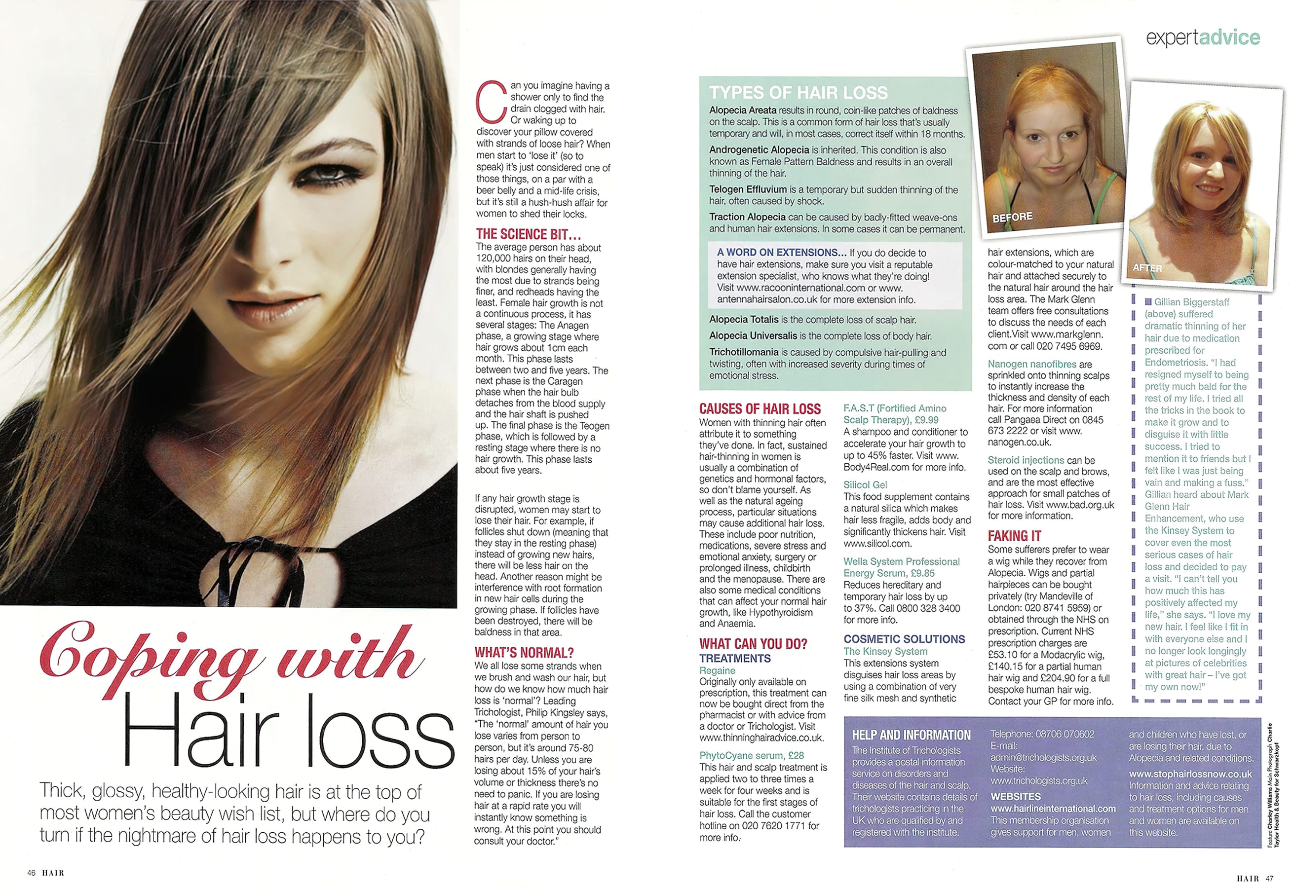 Hair Magazine - 'Coping with female hair loss
